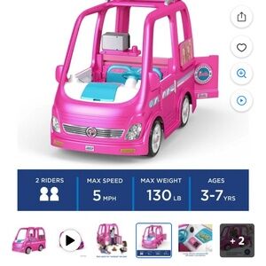 Power Wheels Barbie Dream Camper Ride on Vehicle